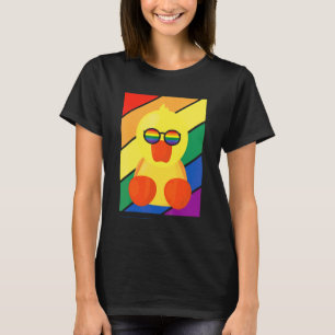 Lgbtq Flag Gay Pride Month Rainbow Duck With Lgbt T-Shirt