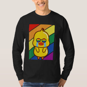 LGBTQ Flag Gay Pride Month Rainbow Sad Duck LGBT G T-Shirt