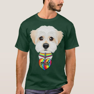 LGBTQ Flag I Gay Pride Flag I Maltese  T-Shirt