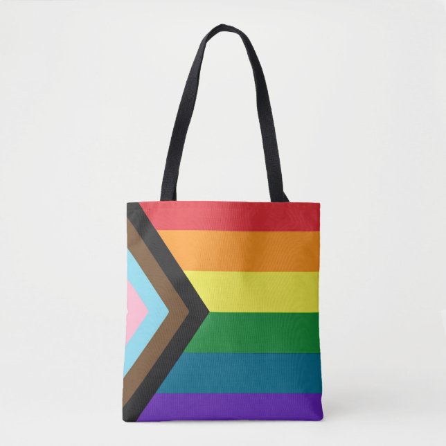 LGBTQ Flag Tote Bag (Front)