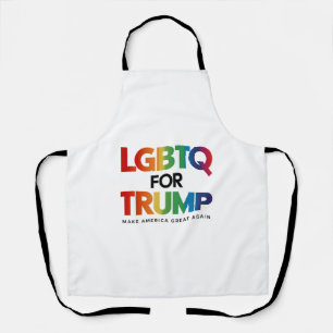 LGBTQ FOR TRUMP GAY LESBIAN FOR TRUMP 2024  APRON