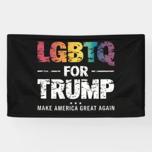 LGBTQ FOR TRUMP GAY LESBIAN FOR TRUMP 2024  BANNER