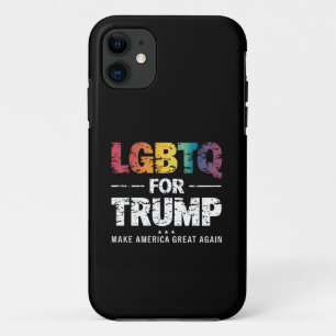 LGBTQ FOR TRUMP GAY LESBIAN FOR TRUMP 2024  iPhone 11 CASE