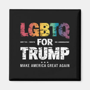 LGBTQ FOR TRUMP GAY LESBIAN FOR TRUMP 2024 MAGNET