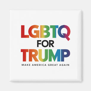 LGBTQ FOR TRUMP GAY LESBIAN FOR TRUMP 2024  MAGNET