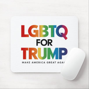 LGBTQ FOR TRUMP GAY LESBIAN FOR TRUMP 2024  MOUSE PAD