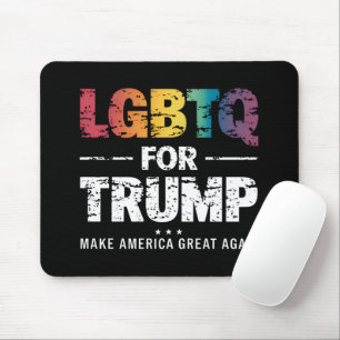 LGBTQ FOR TRUMP GAY LESBIAN FOR TRUMP 2024 MOUSE PAD