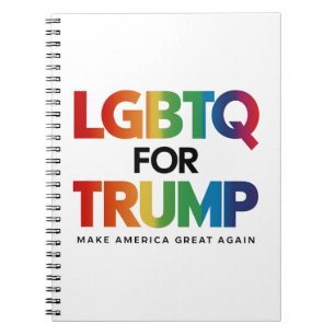 LGBTQ FOR TRUMP GAY LESBIAN FOR TRUMP 2024  NOTEBOOK