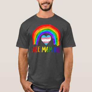 LGBTQ Free Mum Hugs Gay Pride LGBT Rainbow Mothers T-Shirt