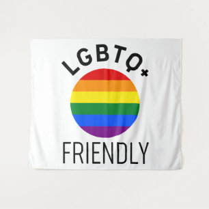 lgbtq friendly flag homosexual rainbow hope symbol tapestry
