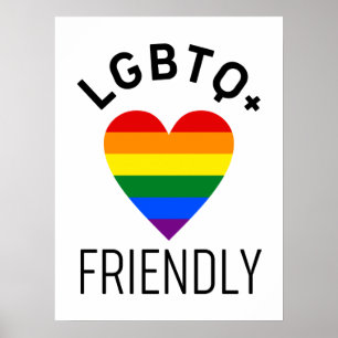 lgbtq friendly pride flag symbol love gay lgbt rai poster