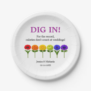 LGBTQ+ funny 🌈 Flourish Together Paper Plate