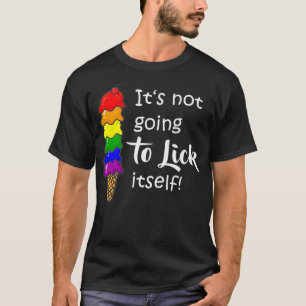 LGBTQ Gay Lesbian Dating Ice Cream Naughty Saying T-Shirt