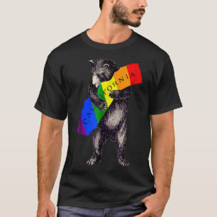 LGBTQ Gay Pride Cali Bear Bear I Love California  T-Shirt