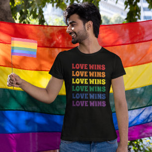 LGBTQ Gay Pride Customisable Repeating Text T-Shirt