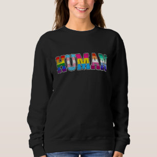 Lgbtq Gay Pride Human Ally Bi Bisexual Trans Queer Sweatshirt