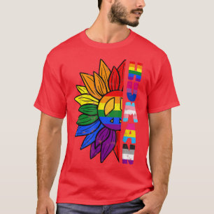 LGBTQ Gay Pride HUMAN Ally Equality Bi Biseual Tra T-Shirt