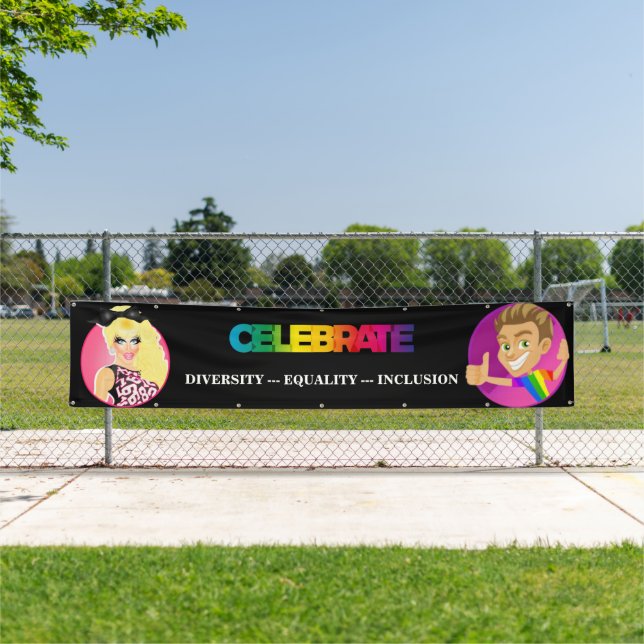 LGBTQ+ Gay Pride Parade and Event Banner (Insitu)