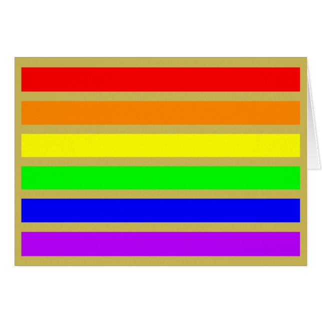 LGBTQ GAY PRIDE RAINBOW COLORS TIME FOR EQUALITY (Front Horizontal)
