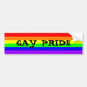 LGBTQ Gay Pride Rainbow Flag Bumper Sticker