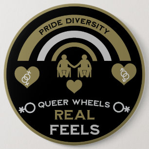 LGBTQ Gay Wheelchair Disability Pride 6 Cm Round Badge