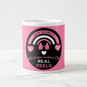 LGBTQ Gay Wheelchair Disability Pride Large Coffee Mug