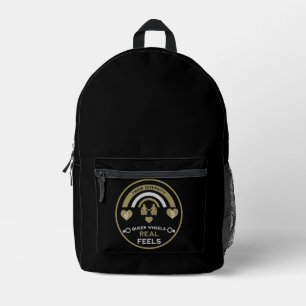 LGBTQ Gay Wheelchair Disability Pride Printed Backpack