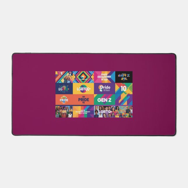 LGBTQ+ & Gen Z Computer Mouse Pad by ShelloCB (Front)