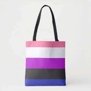 LGBTQ Genderfluid Pride Flag Tote Bag