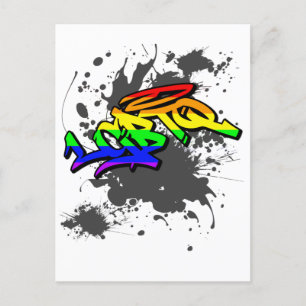LGBTQ Graffiti LGBTQ+ Pride Postcard