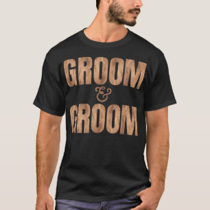 LGBTQ Groom and Groom WeddingMarriage Apparel for T-Shirt