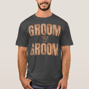 LGBTQ Groom and Groom WeddingMarriage Apparel for T-Shirt
