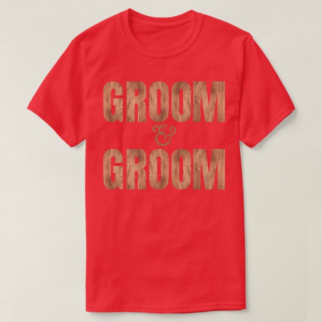 LGBTQ Groom and Groom WeddingMarriage Apparel for  T-Shirt (Design Front)