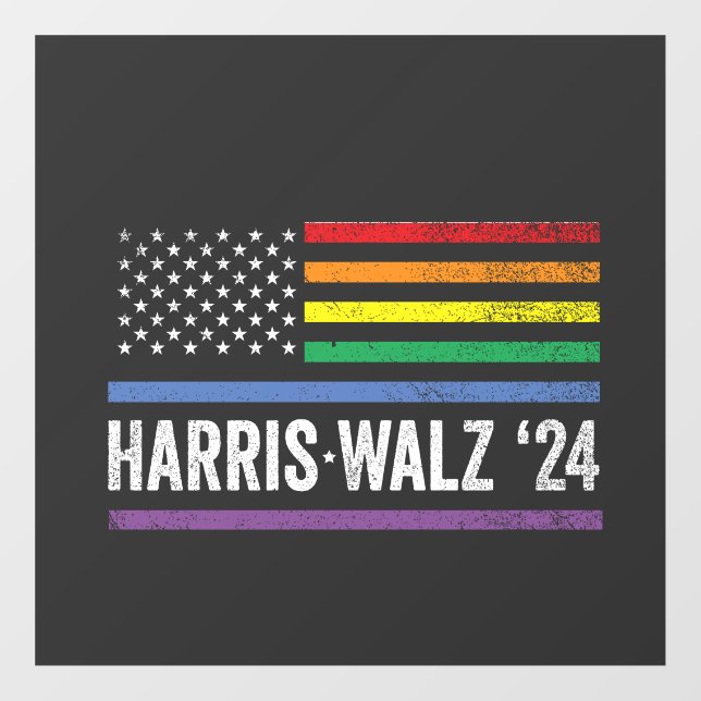 LGBTQ Harris Walz American Flag Election 2024 (Sheet)