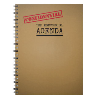 LGBTQ Homosexual Agenda Funny Notebook