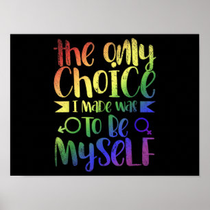 LGBTQ Human Rights Equality Gay Pride Month Gift Poster