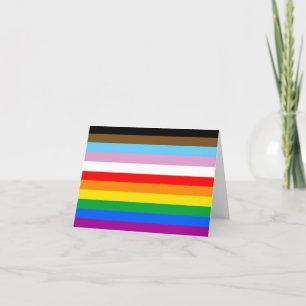 LGBTQ+ INCLUSIVE PRIDE FLAG CARD
