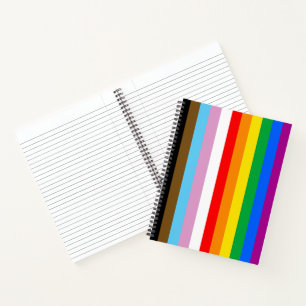LGBTQ+ INCLUSIVE PRIDE FLAG NOTEBOOK