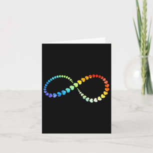 Lgbtq Infinity Heart Rainbow Neurodiversity Autist Card