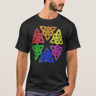 LGBTQ Irish Celtic Knot trinity heart gay pride T-Shirt
