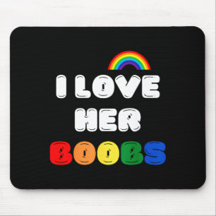 Lgbtq+ Lesbian Matching Couples Compliment I Love  Mouse Pad
