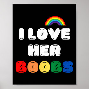 Lgbtq+ Lesbian Matching Couples Compliment I Love  Poster