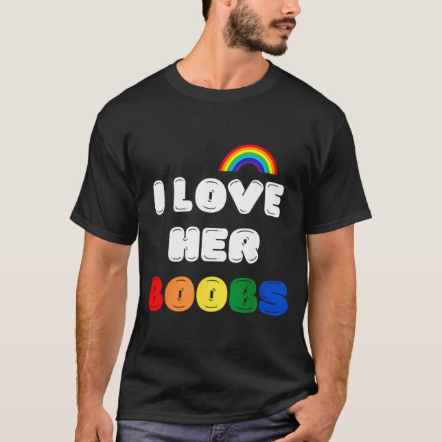 Lgbtq+ Lesbian Matching Couples Compliment I Love  T-Shirt (Front)