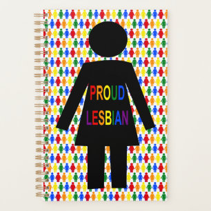 LGBTQ Lesbian Silhouette and Rainbow Ladies Planner