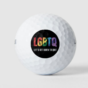 LGBTQ Lets Get Biden To Quite Gay Pride Golf Balls
