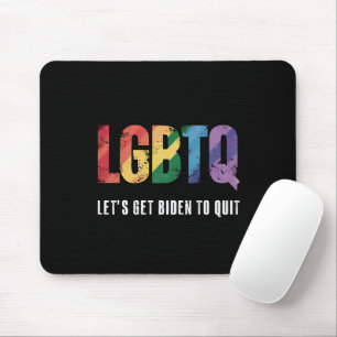 LGBTQ Lets Get Biden To Quite Gay Pride Mouse Pad