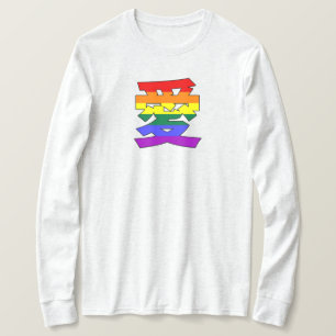 LGBTQ LOVE in Kanji and Chinese Love is Love Pride T-Shirt