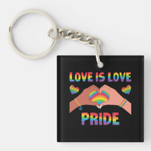 LGBTQ - Love Is Love - Pride Key Ring