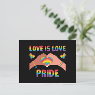 LGBTQ - Love Is Love - Pride Postcard