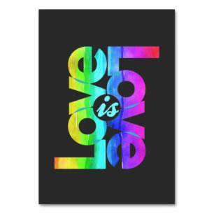 LGBTQ Love is Love Table Number
